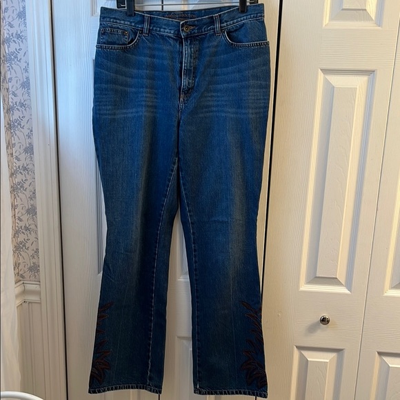 Ralph Lauren denim jeans with embroidered design - Picture 1 of 8